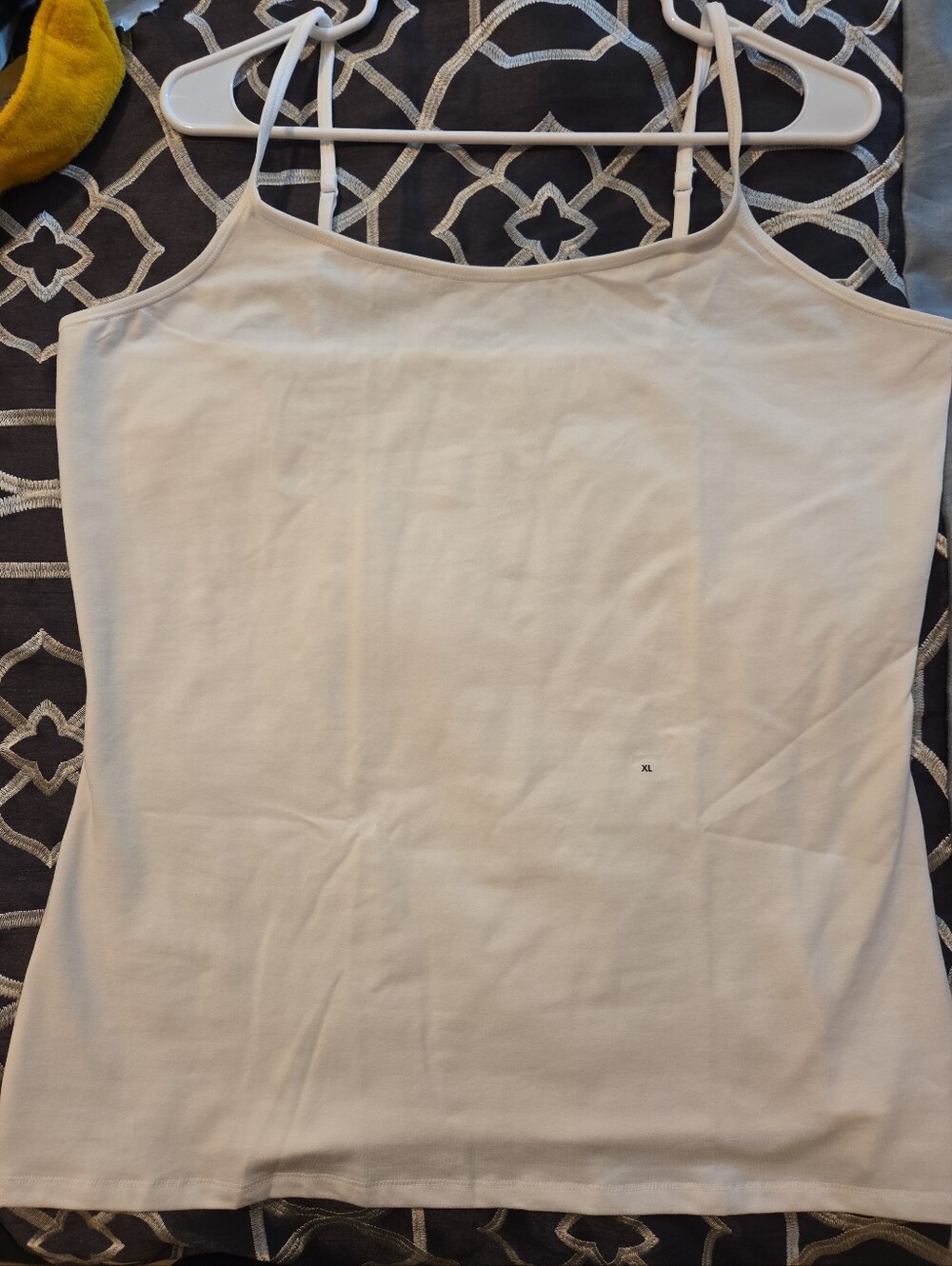 Express White Spaghetti-Strap Fitted Cami Sz XL